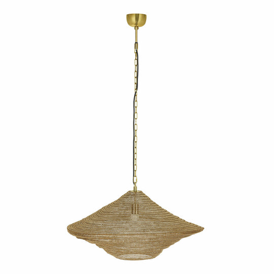 Suspension LOBERON Ferncroft en maillage minutieux d’anneaux en fer — photo produit