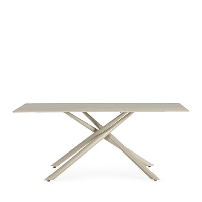 Table à manger DRAWER Vika 8 personnes en céramique et métal