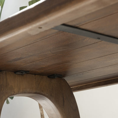 Table à manger Drawer Sinjai 8 personnes en bois massif