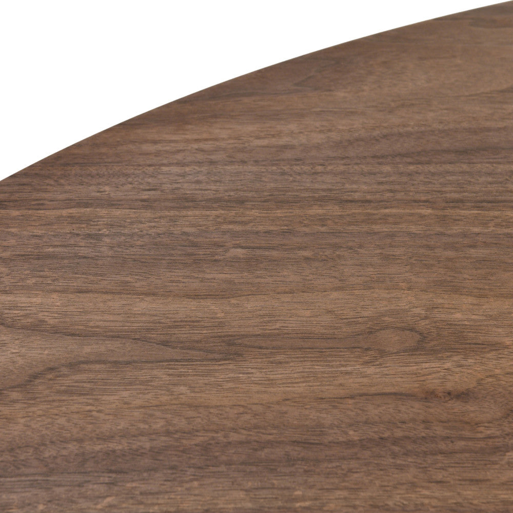 Table à manger extensible ovale DRAWER Cami 6 à 8 personnes en bois foncé
