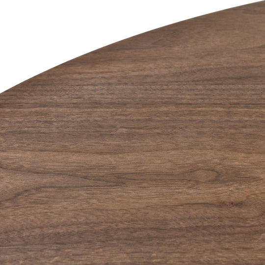 Table à manger extensible ovale DRAWER Cami 6 à 8 personnes en bois foncé