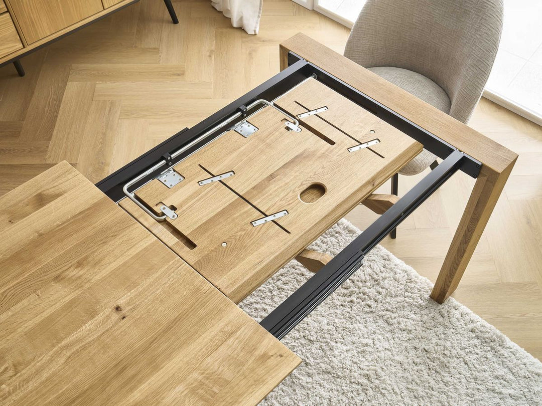 Table à manger extensible BOBOCHIC Hortense en chêne massif