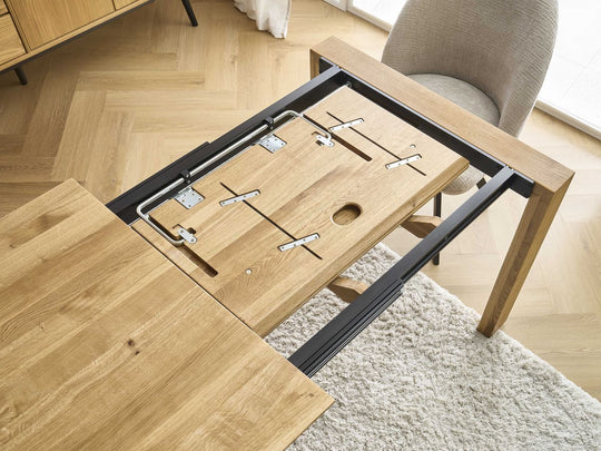 Table à manger extensible BOBOCHIC Hortense en chêne massif