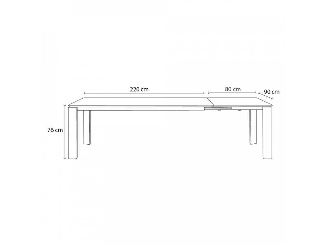 Table à manger extensible BOBOCHIC Hortense en chêne massif