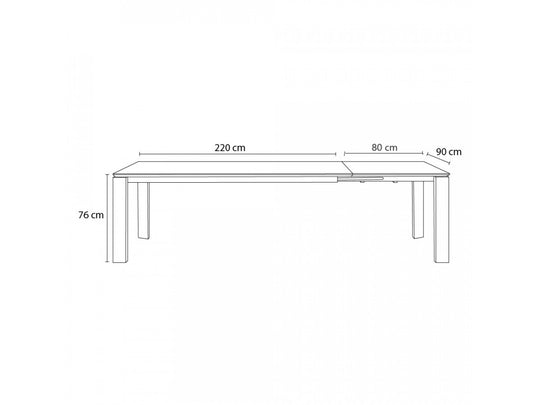 Table à manger extensible BOBOCHIC Hortense en chêne massif