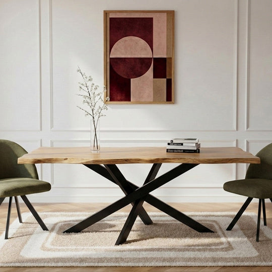 Table à manger extensible BOBOCHIC Zelie chêne massif 160 à 240cm
