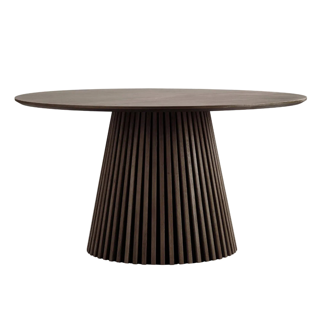 Table à manger ronde LES TENDANCES Lanza en bois Ø120cm