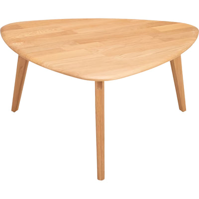 Table basse ALINEA Lagos triangulaire en chêne massif - bois clair