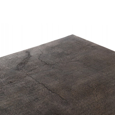 Table basse en aluminium noir