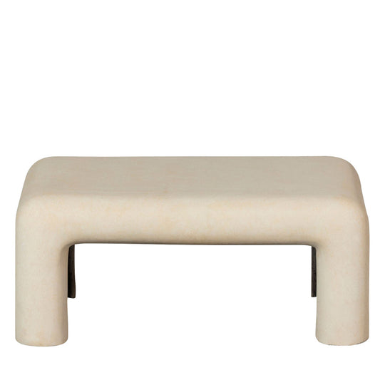 Lot de 2 tables basses organiques DRAWER Stani effet béton Beige