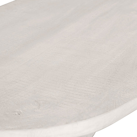 Table basse Drawer Seam ovale en bois 110x60cm
