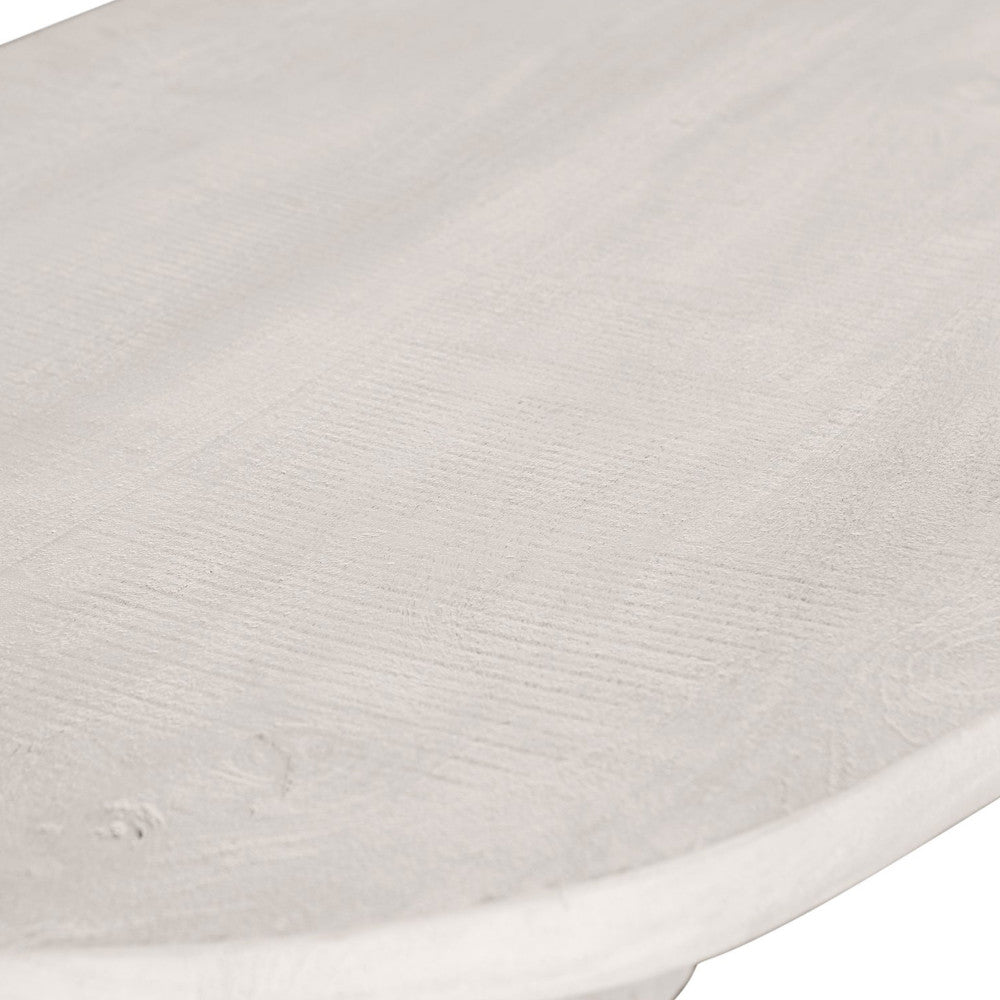 Table basse Drawer Seam ovale en bois 110x60cm