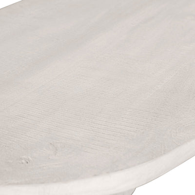 Table basse Drawer Seam ovale en bois 110x60cm