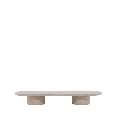 Table basse DRAWER Narvik ovale effet marbre 190x60cm