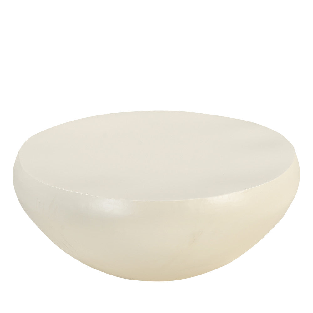 Table basse ronde en bois ø90cm Drawer - Léger défaut