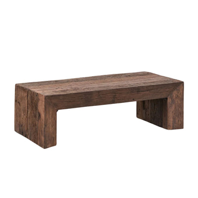 Table basse SKLUM Juvira rectangulaire 120x60 cm en bois de Juvira recyclé