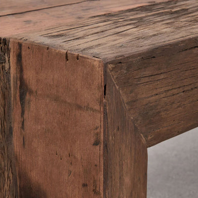 Table basse SKLUM Juvira rectangulaire 120x60 cm en bois de Juvira recyclé