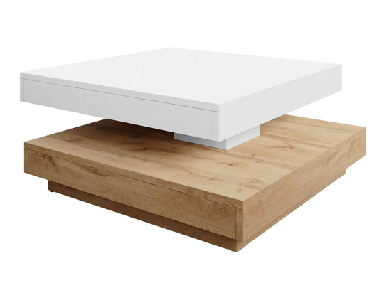 Table basse MOBILIER 1 transformateur Comfivo 385 (Chêne wotan + Blanc)