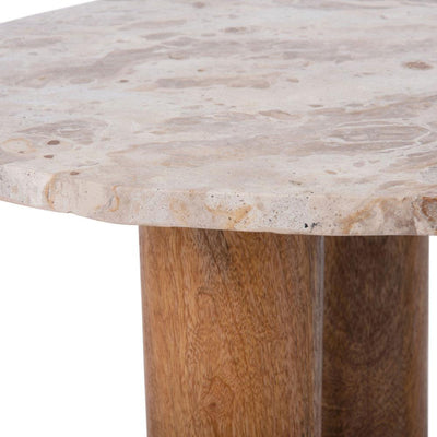 Table d'appoint en bois et marbre Drawer - Léger défaut