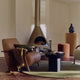 Table d'appoint KAVE HOME Ovak Acacia noire Ø50cm jamais utilisé