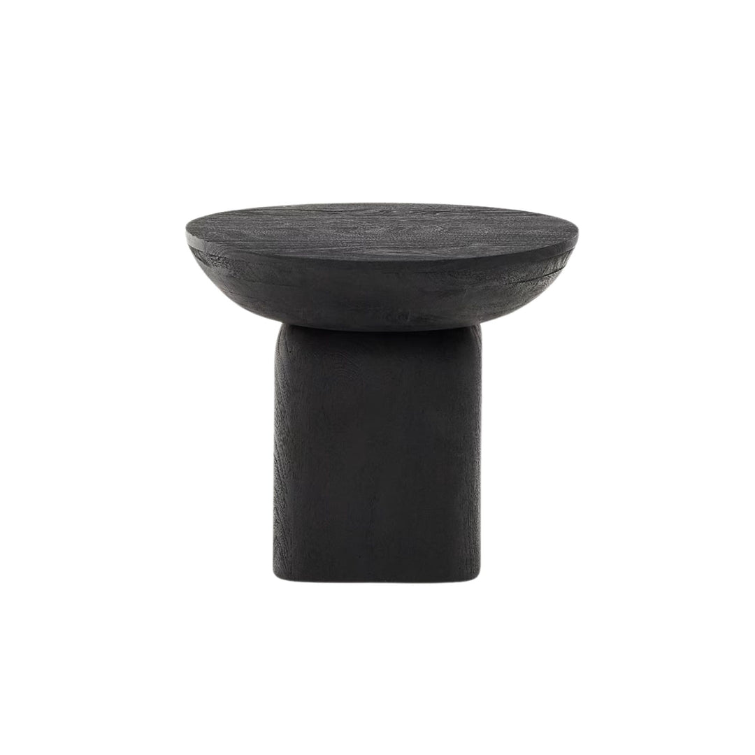 Table d'appoint KAVE HOME Ovak Acacia noire Ø50cm jamais utilisé