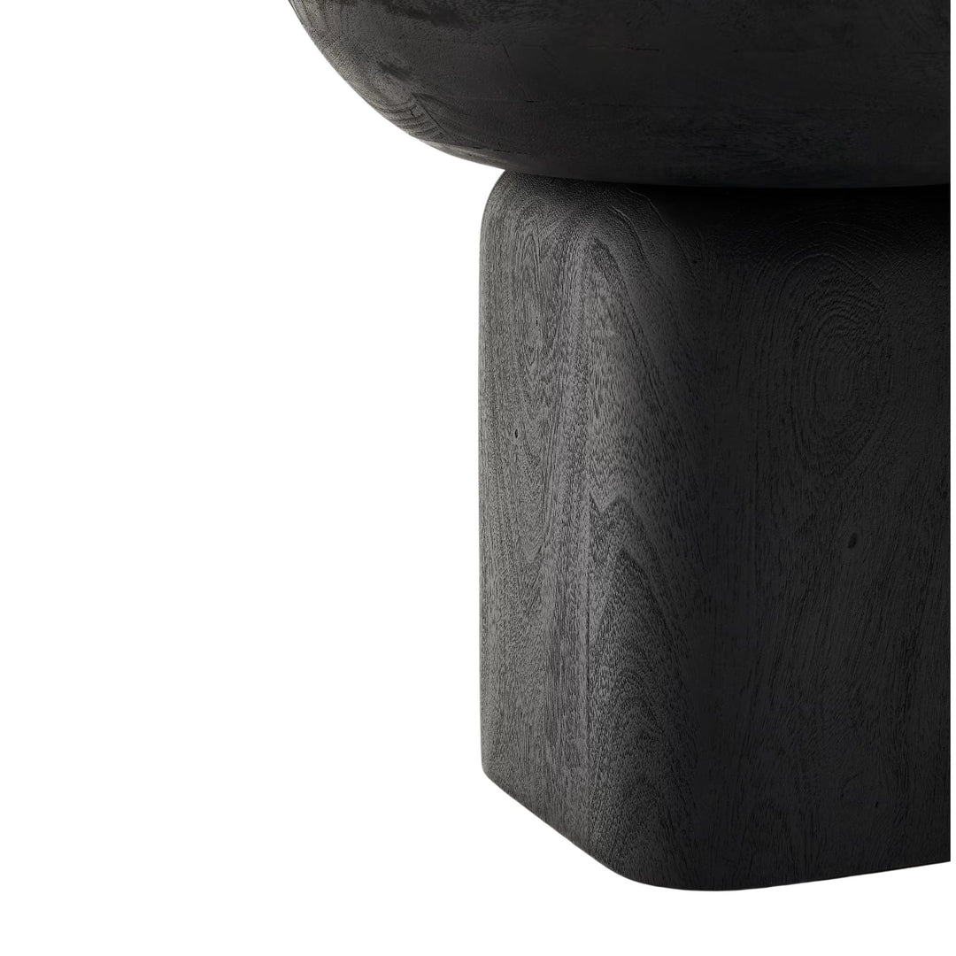 Table d'appoint KAVE HOME Ovak Acacia noire Ø50cm jamais utilisé