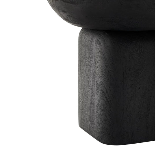 Table d'appoint KAVE HOME Ovak Acacia noire Ø50cm jamais utilisé