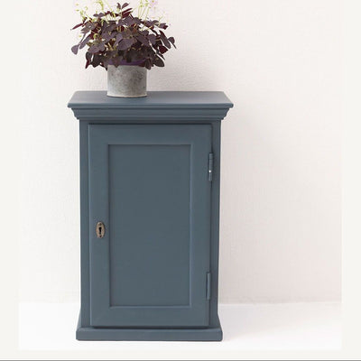 Table de chevet parisienne 1 porte en pin maritime bleu Léandre