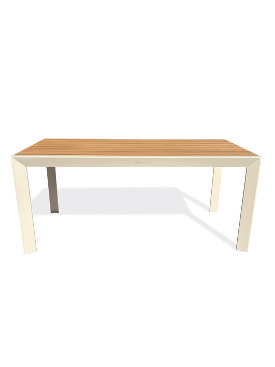 Table de jardin DCB GARDEN Tonga en aluminium grège 170x80cm