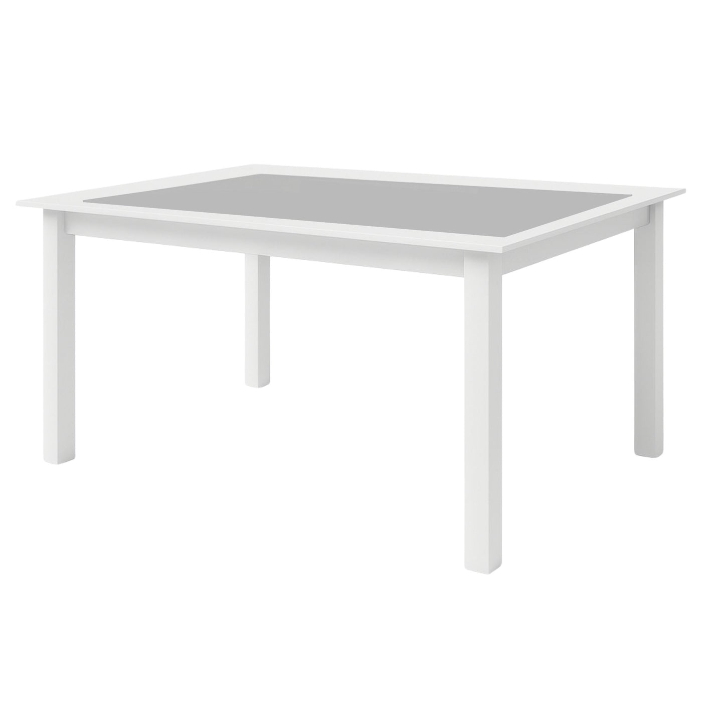 Table de jardin extensible HESPERIDE Allure gris & blanc 10 places en aluminium traité époxy