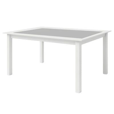 Table de jardin extensible HESPERIDE Allure gris & blanc 10 places en aluminium traité époxy