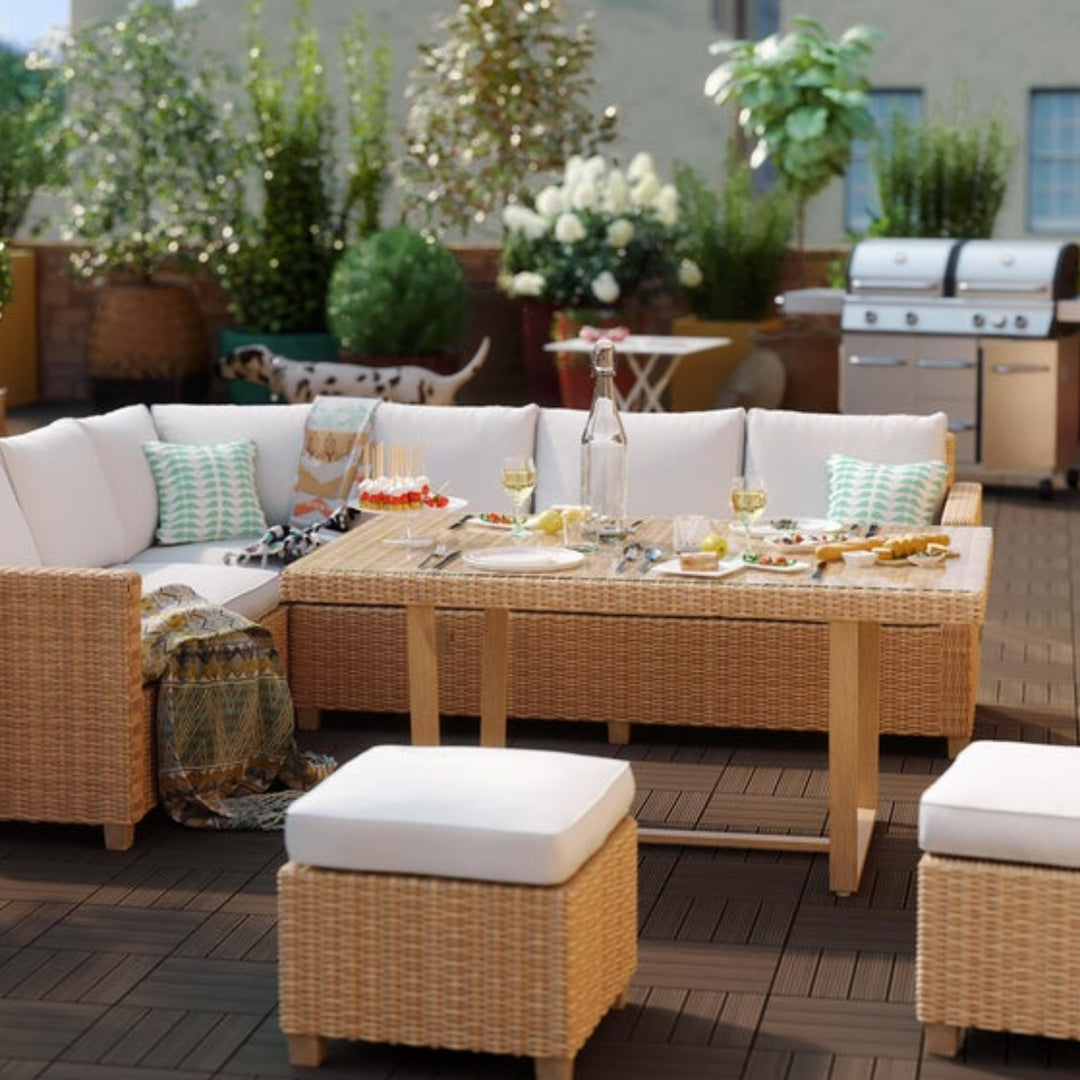Table de jardin NATERIAL Medena en aluminium