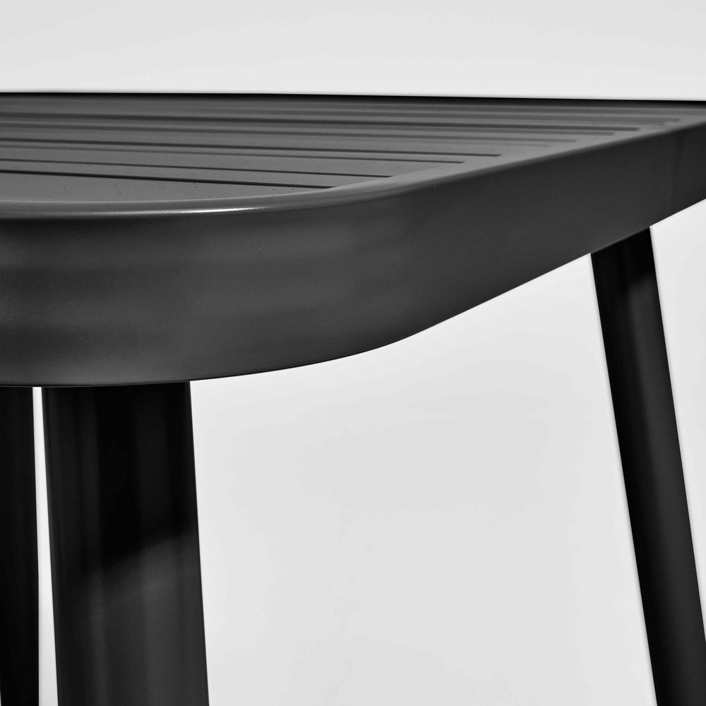 Table de jardin rectangulaire (150 x 75 x 75 cm) en aluminium noir - OVIALA