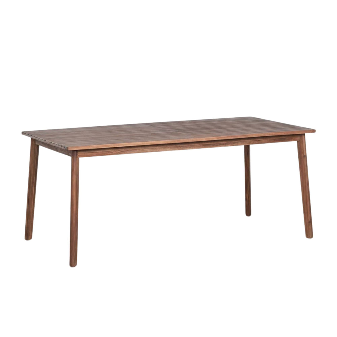 Table de jardin SKLUM Kaela en bois d'acacia brun foncé 180x90cm