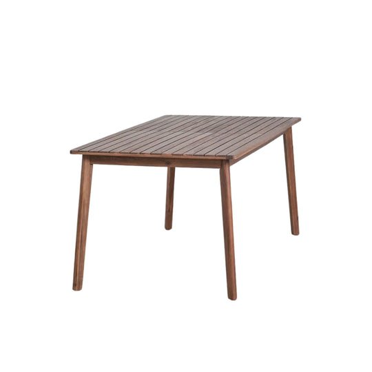 Table de jardin SKLUM Kaela en bois d'acacia brun foncé 180x90cm