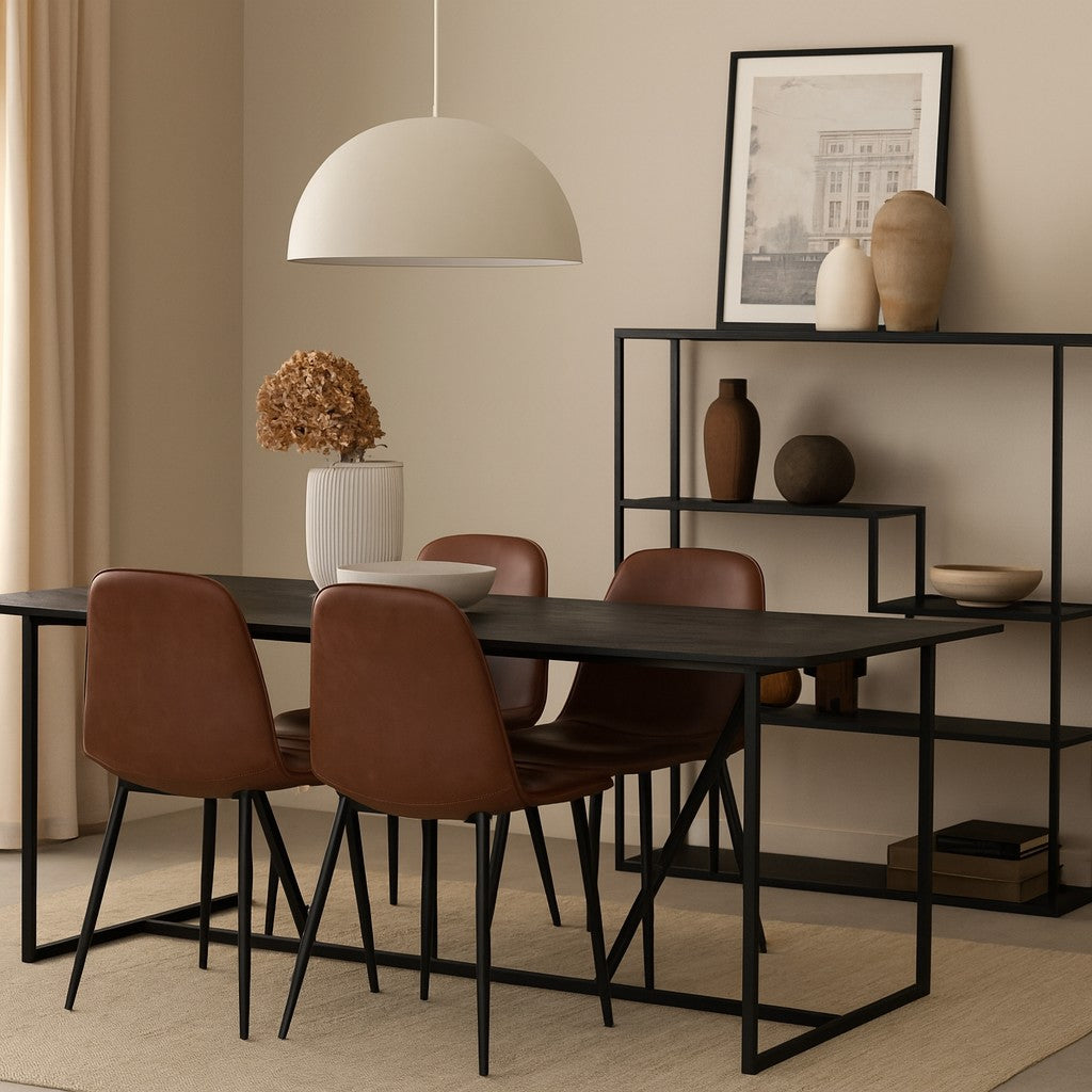 Table à manger en frêne brossé 220x90 cm - Léger défaut