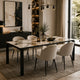 Table KARTELL Four Ceramic marbre symphonie et noir 158x79xH73cm