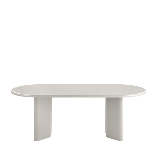 Table à manger NAGANO 10 personnes ovale en bois DRAWER
