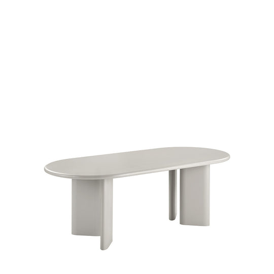 Table à manger NAGANO 10 personnes ovale en bois DRAWER