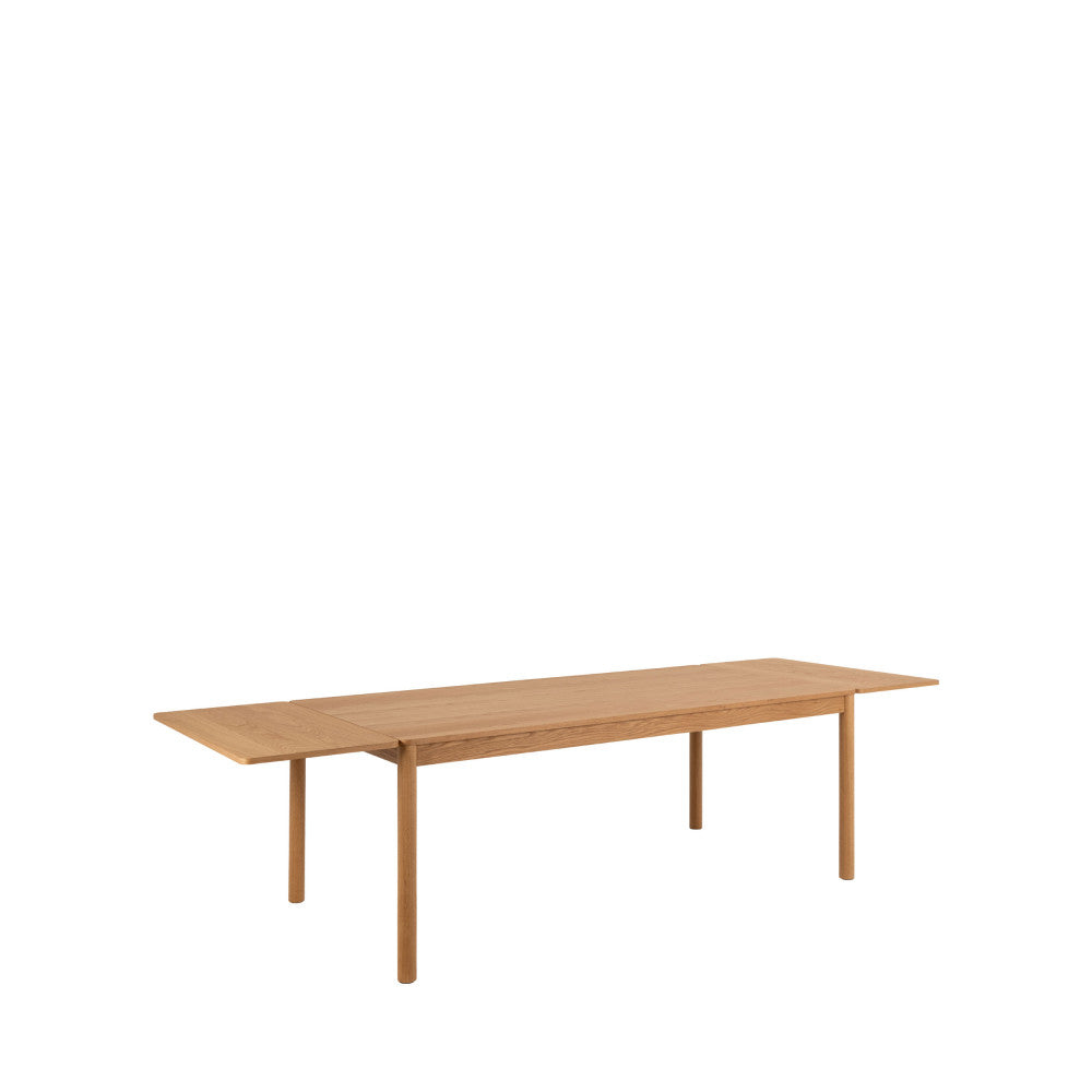Table à manger extensible 8 à 12 personnes en bois clair  200-300x100cm Drawer- Léger défaut