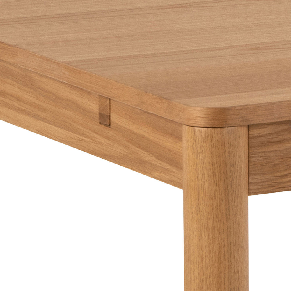 Table à manger extensible 8 à 12 personnes en bois clair  200-300x100cm Drawer- Léger défaut