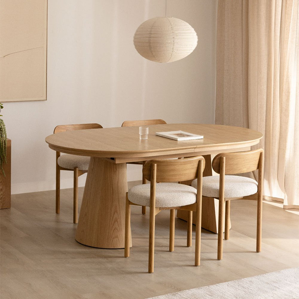 Table à manger SKLUM Montana ovale 180-240 cm chêne — photo produit
