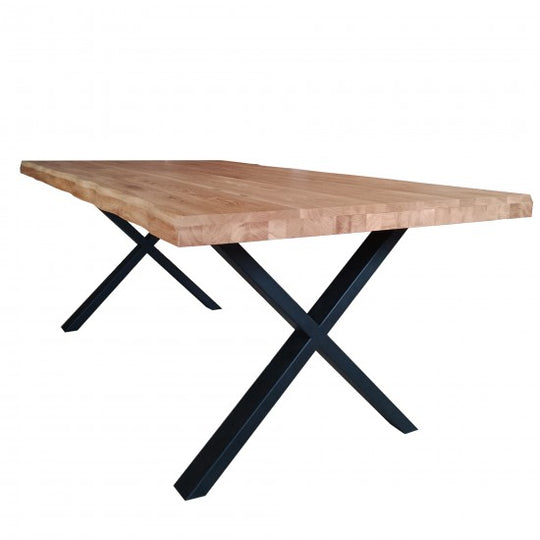 Table à manger Weber AUVERGNE chêne massif 200x100cm — photo produit