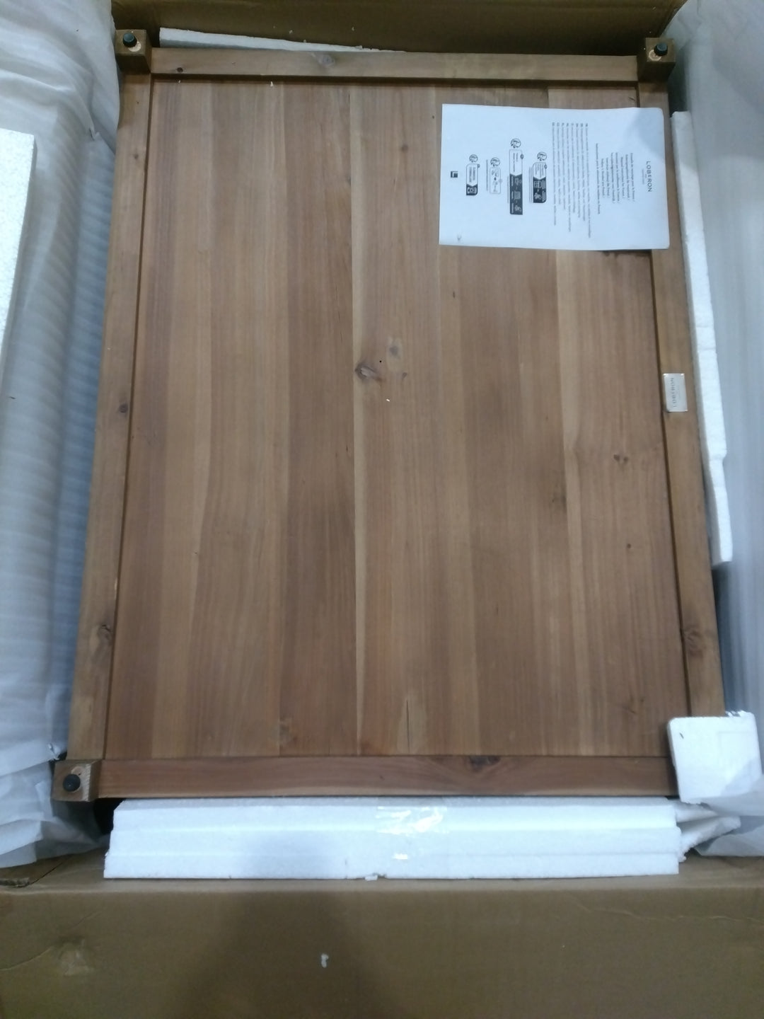 Table basse LOBARON Etienne sapin revalorisé 6 tiroirs
