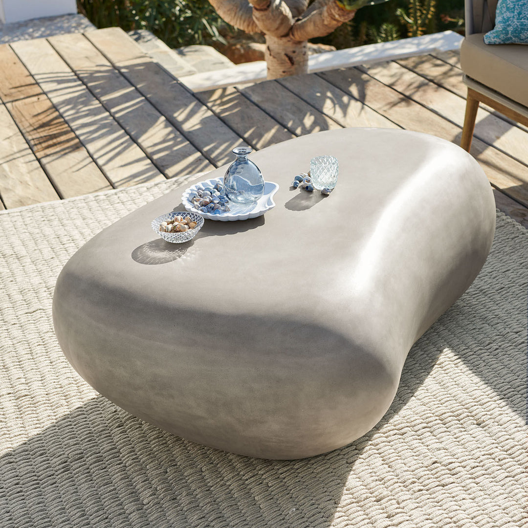 Table basse Loberon FERMLINE grise — photo produit