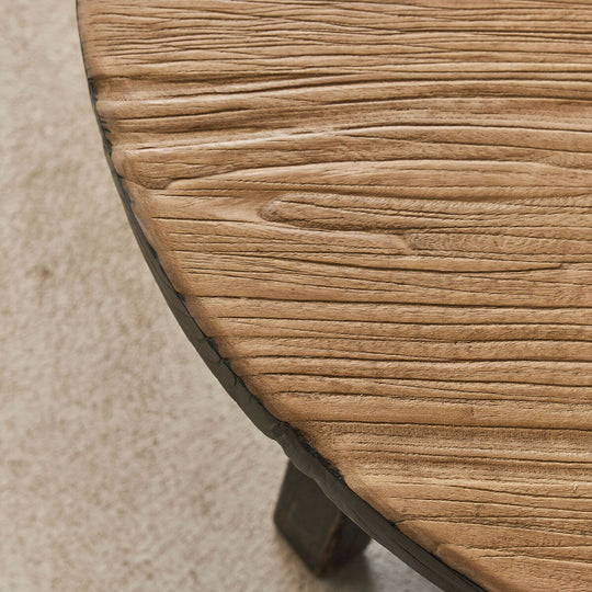 Table basse LOBERON Gorivel en bois revalorisé noir/marron — photo produit