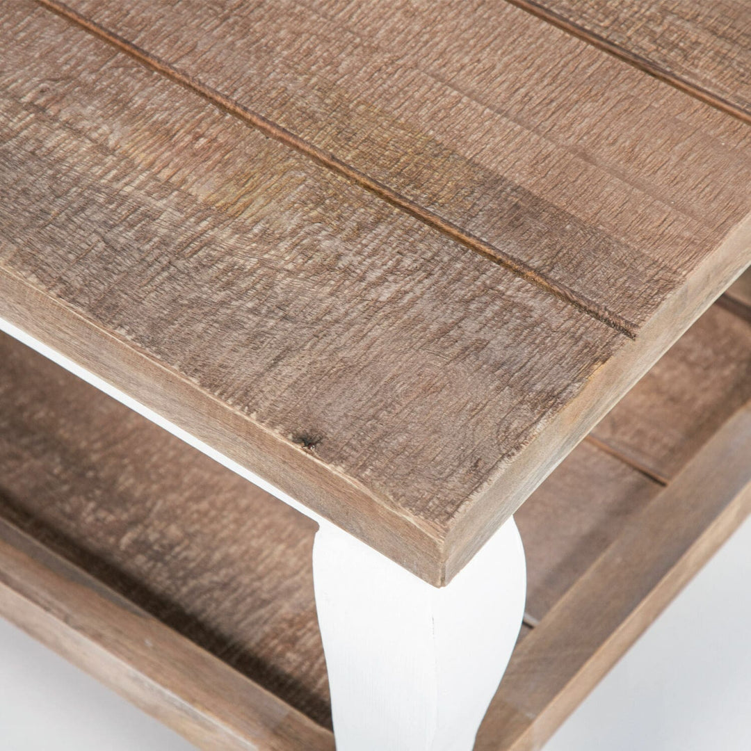 Table basse LOBERON Riverside en bois massif 130x45cm — photo produit