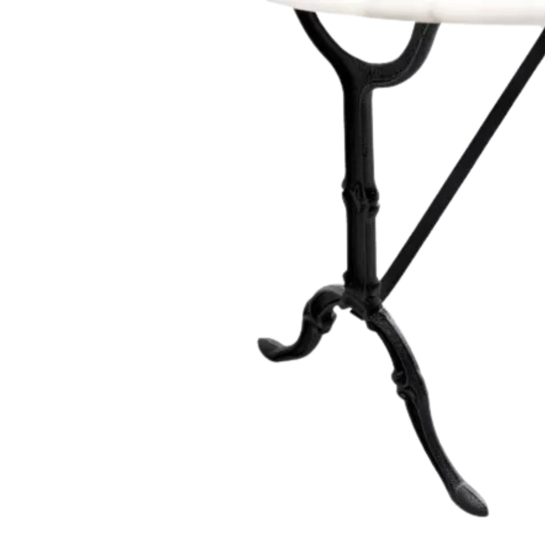 Table bistrot KARE DESIGN en marbre blanc 120x60cm — photo produit