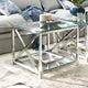 Table d'appoint LOBERON Stamford en métal argenté — photo produit