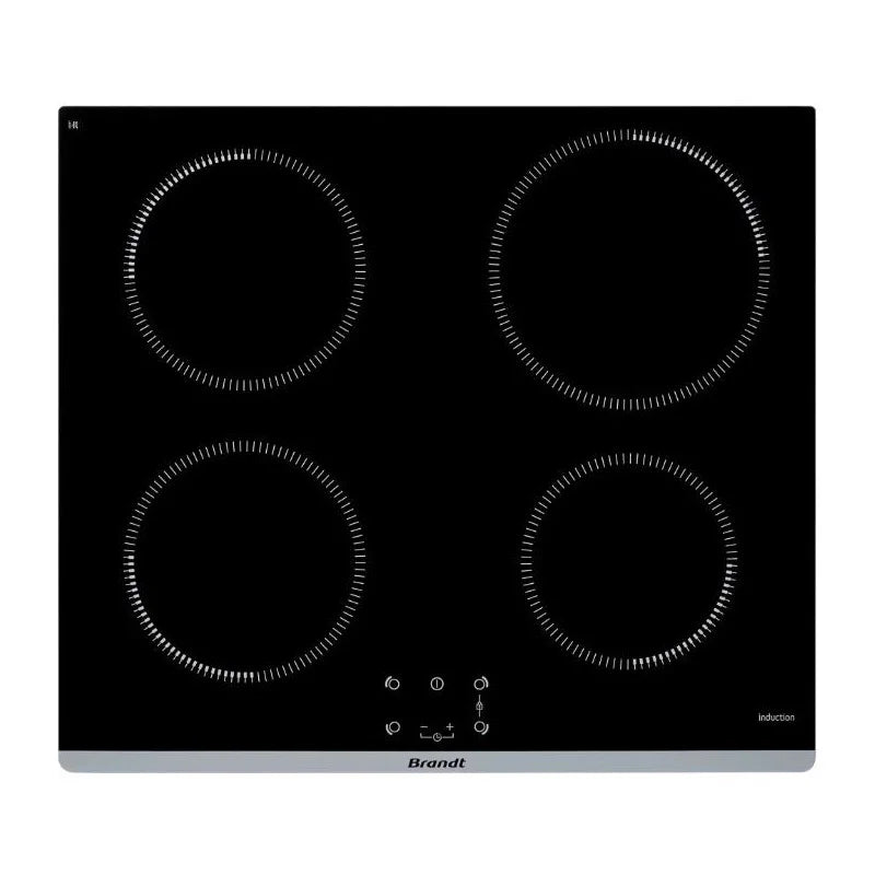 Table induction BRANDT BTI1641B 4 foyers noir — photo produit